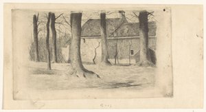 Trees by a House by Willem Arnoldus Witsen