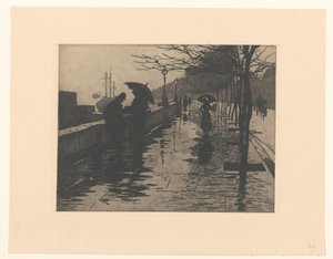 View of Victoria Embankment in London