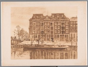 View of the Facade of the WIC Warehouse from Oudeschans
