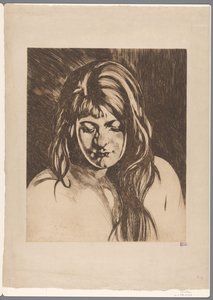 Head of a Woman with Loose Hair
