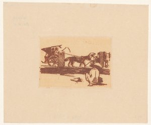 Crouching Figure and a Sado in Buitenzorg