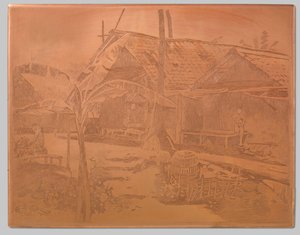 In the Kampong, Banana Tree in the Foreground by Willem Arnoldus Witsen