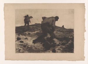 Farm Workers on the Heath (original title: Heiwerkers) by Willem Arnoldus Witsen