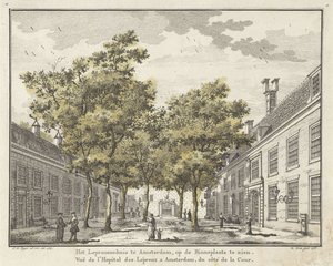 View of the Courtyard of the Leprosy House in Amsterdam