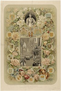 In Commemoration of the Solemn Coronation of H.M. Queen Wilhelmina, in the Nieuwe Kerk in Amsterdam - 6 September 1898 by Willem Zwart
