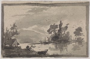 River Landscape by Willem de Famars Testas