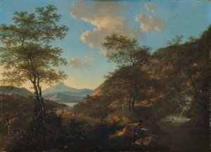 Italian Landscape with Draftsman