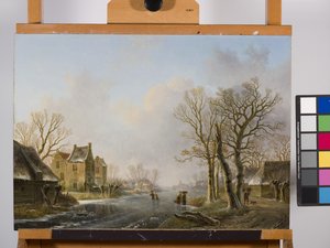 Skaters On A Frozen River, Dordrecht
