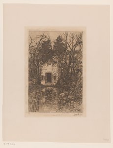 Ruins by a Pond Ruins by a Pond (Lage Vuursche) (original title) by Willem de Zwart (signed by artist)