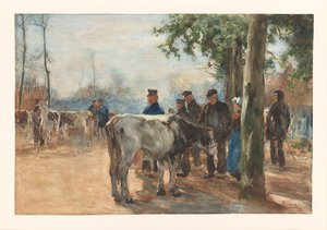 The Cattle Market by Willem de Zwart