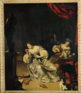 Tea Time by Willem van (after) Mieris