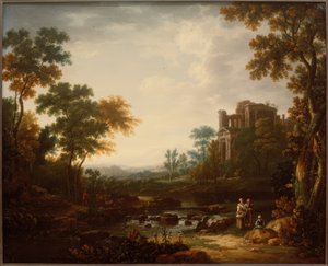 Landscape with Ruins and Staffage Figures