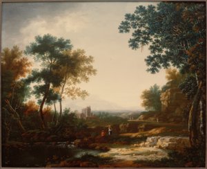 Landscape with Ruins and Staffage Figures