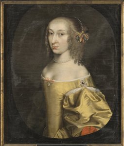 Portrait of Margravine Hedwig Sophie of Brandenburg by Willem van Honthorst