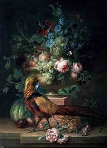 Still Life with Flowers and a Pheasant