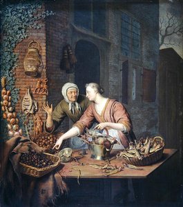 The Market Stall by Willem Van Mieris