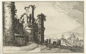 View of Rome from Monte Pincio (Roman Ruins and Coastal Landscapes series)