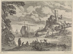 Harbor View with Ships by Willem van Nieulandt (II)