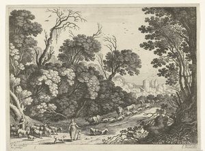 Shepherds with the Flock by Willem van Nieulandt (II)