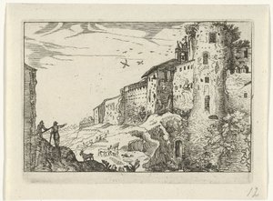 Landscape with Roman Ruin by Willem van Nieulandt (II)