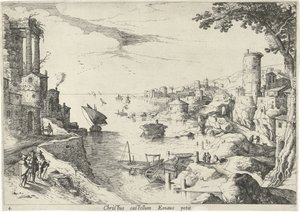 Landscape with the Disciples of Emmaus (title on object) (series title)