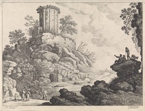 Landscape with the Ruins of a Temple by Willem van Nieulandt (II)