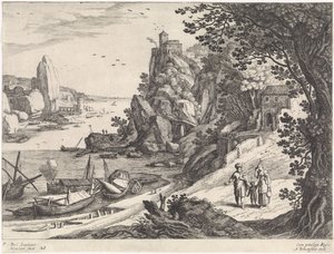 Landscape with the Expulsion of Hagar and Ishmael Italian Landscapes (series title)