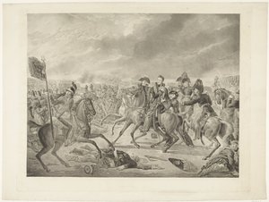 Prince of Orange at the Battle of Waterloo, 1815 by Willem van Senus