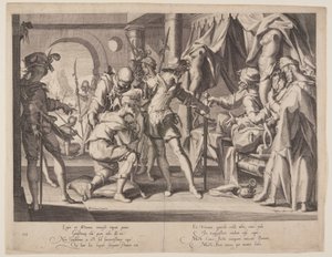 Count William Permitting Beheading, plate 7 from Thrones of Justice by Willem van Swanenburgh