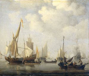 A Calm at Sea by Willem van de Velde (II)