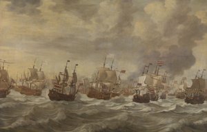 Episode from the Four Days Naval Battle of June 1666 by Willem van de Velde