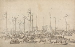 Celebration on the Thames near Whitehall