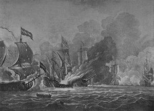 The Burning of the Royal James by Willem van de Velde the Younger