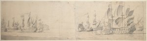 Beach and van Ghent’s Action by Willem van de the Elder Velde