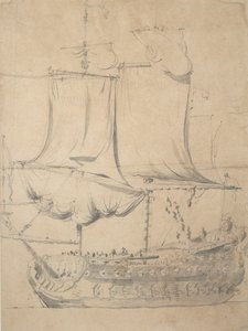 Portrait of an English third-rate, c.1685