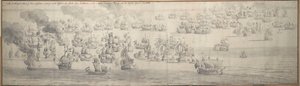 The Battle of the Texel by Willem van de the Elder Velde