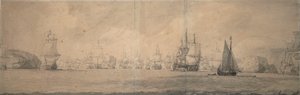 The Dutch Indiamen Sailing Towards Bok op Raa (Bjaelkero), 25 August-4 September 1665 by Willem van de the Elder Velde
