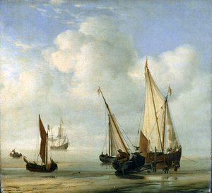 Calm Sea by Willem van de Velde the Younger