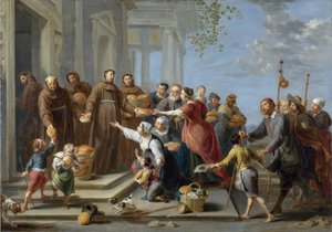 Saint Anthony of Padua Distributing Bread