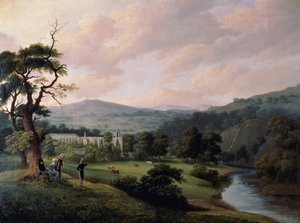 Bolton Abbey from the River Wharfe by Joseph Mallord William Turner