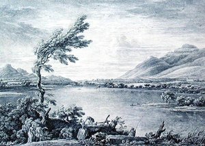 A View of Derwentwater from Vicars Island towards Skiddaw, engraved by Chatelin and Grignion