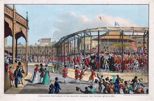 Coronation procession of George IV (1762-1830), St James