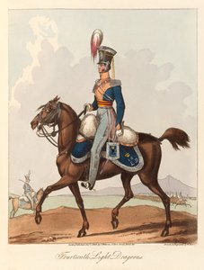 Fourteenth Light Dragoons by William (after) Heath