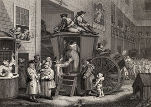 Country Inn Yard, engraved by Timothy Engleheart (1803-79) from 