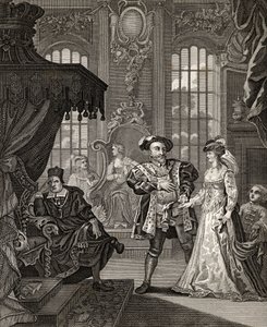 Henry VIII and Anne Boleyn, engraved by T. Cooke