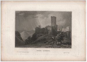 Ruin Lahneck by William (after) Tombleson
