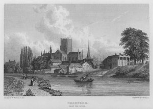Hereford, from the River (engraving)