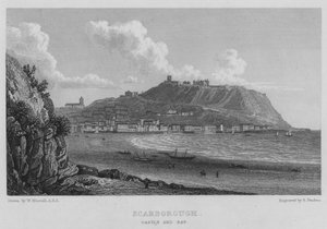 Scarborough, Castle and Bay by William (after) Westall