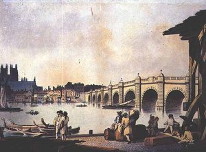 Westminster Bridge by William (attr. to) Marlow