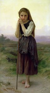 A Little Shepherdess by William Adolphe Bouguereau